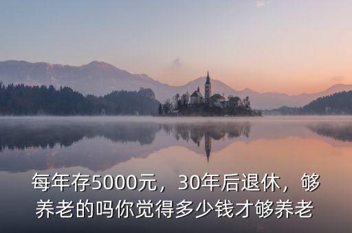 每年存5000元，30年后退休，夠養(yǎng)老的嗎你覺得多少錢才夠養(yǎng)老