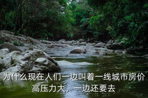 為什么現在人們一邊叫著一線城市房價高壓力大，一邊還要去