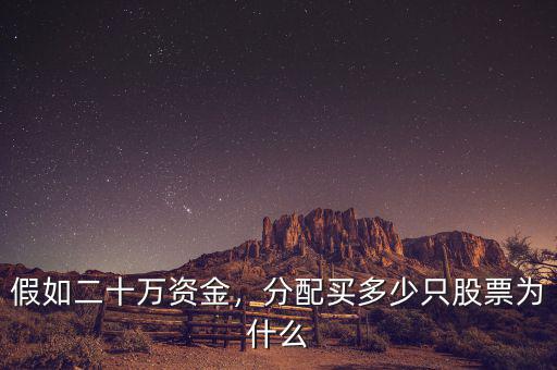 假如二十萬(wàn)資金，分配買多少只股票為什么