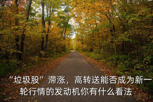 “垃圾股”滯漲，高轉(zhuǎn)送能否成為新一輪行情的發(fā)動機(jī)你有什么看法