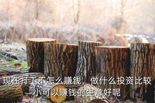 現(xiàn)在打工不怎么賺錢，做什么投資比較小可以賺錢的生意好呢