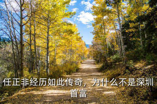 任正非經(jīng)歷如此傳奇，為什么不是深圳首富