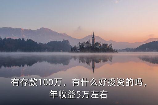 有存款100萬，有什么好投資的嗎，年收益5萬左右