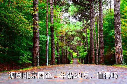 調到北京國企，年薪20萬，值得嗎