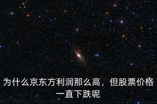 為什么京東方利潤那么高，但股票價(jià)格一直下跌呢