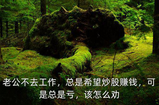 老公不去工作，總是希望炒股賺錢，可是總是虧，該怎么勸