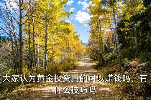 大家認(rèn)為黃金投資真的可以賺錢(qián)嗎，有什么技巧嗎