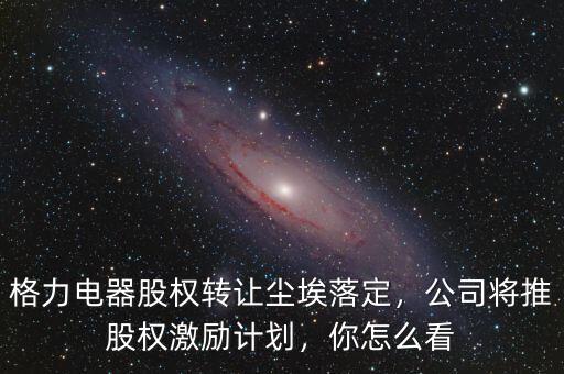 格力電器股權(quán)轉(zhuǎn)讓塵埃落定，公司將推股權(quán)激勵計劃，你怎么看