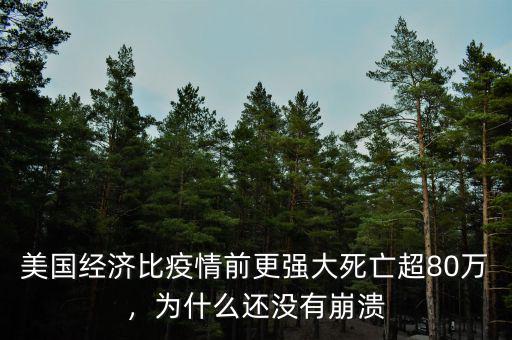 美國(guó)經(jīng)濟(jì)比疫情前更強(qiáng)大死亡超80萬，為什么還沒有崩潰