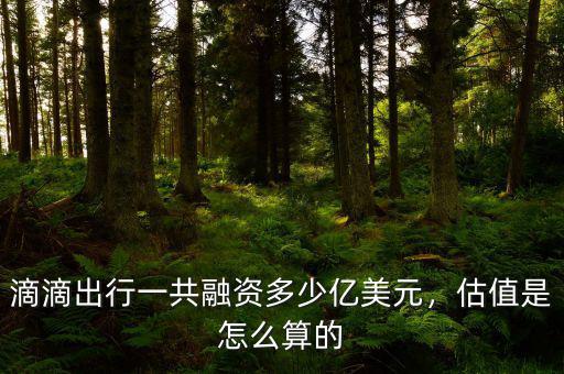 滴滴出行一共融資多少億美元，估值是怎么算的