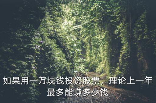 世界上股票一年最多漲多少,如果用一萬(wàn)塊錢投資股票