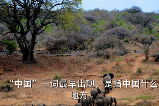 “中國(guó)”一詞最早出現(xiàn)，是指中國(guó)什么地方