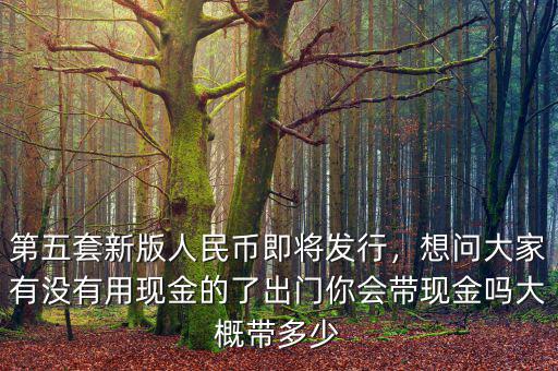 第五套新版人民幣即將發(fā)行，想問大家有沒有用現(xiàn)金的了出門你會(huì)帶現(xiàn)金嗎大概帶多少
