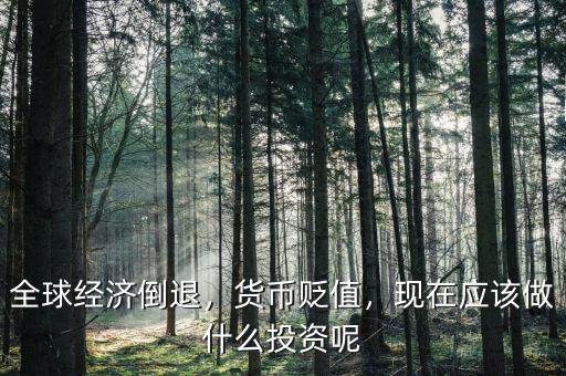 全球經(jīng)濟倒退，貨幣貶值，現(xiàn)在應該做什么投資呢