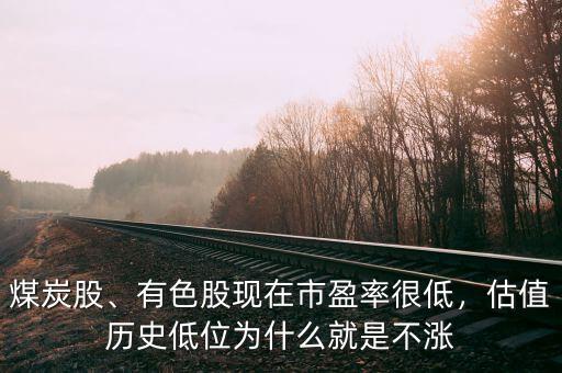煤炭股、有色股現(xiàn)在市盈率很低，估值歷史低位為什么就是不漲