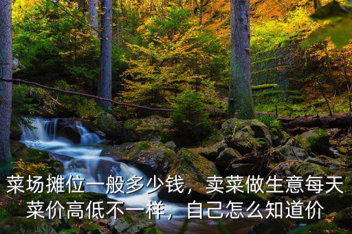 菜場(chǎng)攤位一般多少錢，賣菜做生意每天菜價(jià)高低不一樣，自己怎么知道價(jià)
