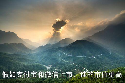 假如支付寶和微信上市，誰的市值更高