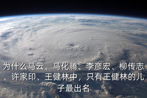 為什么馬云、馬化騰、李彥宏、柳傳志、許家印、王健林中，只有王健林的兒子最出名