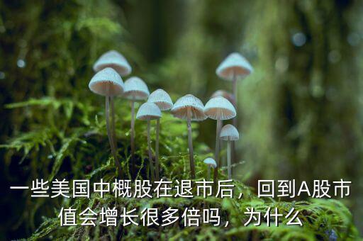 一些美國中概股在退市后，回到A股市值會增長很多倍嗎，為什么
