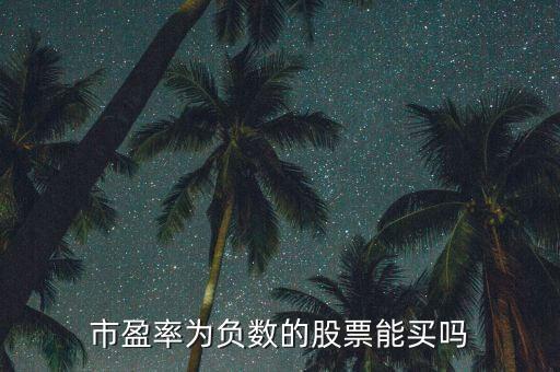 市盈率為負(fù)數(shù)的股票能買(mǎi)嗎