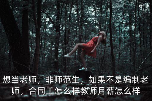 想當(dāng)老師，非師范生，如果不是編制老師，合同工怎么樣教師月薪怎么樣