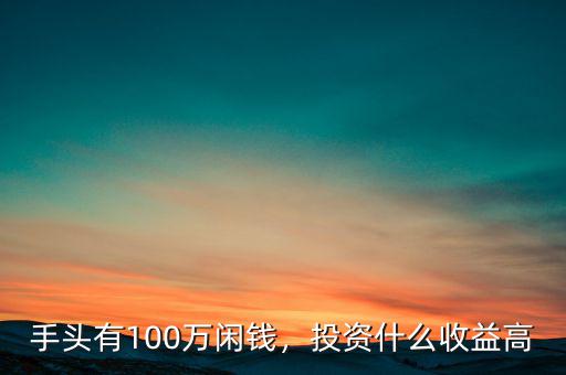 手頭有100萬閑錢，投資什么收益高