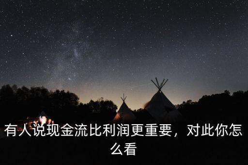 有人說現(xiàn)金流比利潤(rùn)更重要，對(duì)此你怎么看
