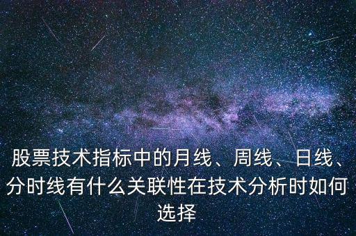 股票技術(shù)指標(biāo)中的月線、周線、日線、分時線有什么關(guān)聯(lián)性在技術(shù)分析時如何選擇