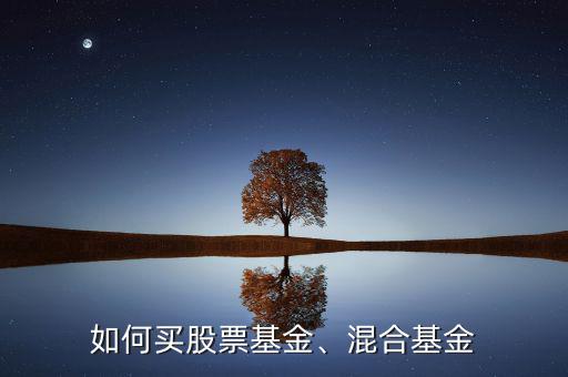如何買股票基金、混合基金