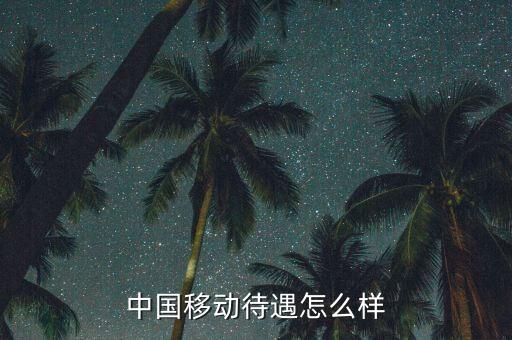 中國(guó)移動(dòng)待遇怎么樣
