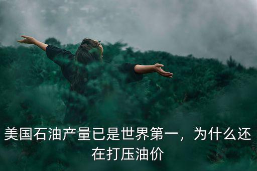 美國石油產(chǎn)量已是世界第一，為什么還在打壓油價