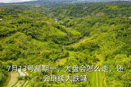 7月13號星期一，大盤會怎么走，還會繼續(xù)大跌嗎