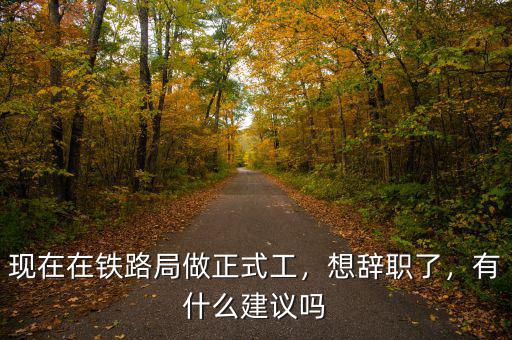 現(xiàn)在在鐵路局做正式工，想辭職了，有什么建議嗎