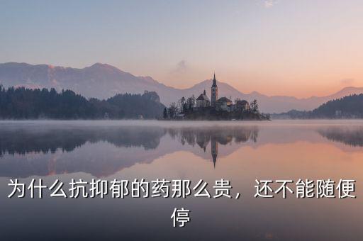 為什么抗抑郁的藥那么貴，還不能隨便停