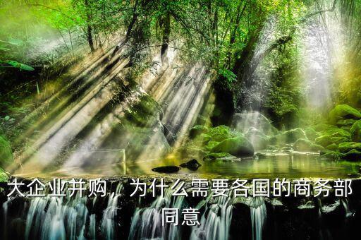 大企業(yè)并購，為什么需要各國的商務(wù)部同意