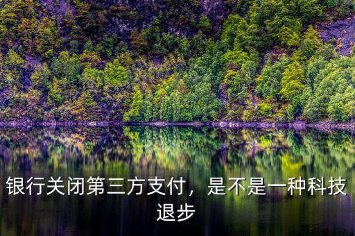 銀行關閉第三方支付，是不是一種科技退步