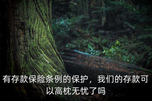 有存款保險(xiǎn)條例的保護(hù)，我們的存款可以高枕無憂了嗎