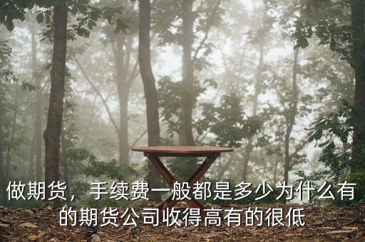 做期貨，手續(xù)費一般都是多少為什么有的期貨公司收得高有的很低