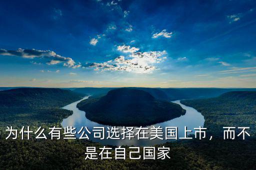 為什么有些公司選擇在美國上市，而不是在自己國家