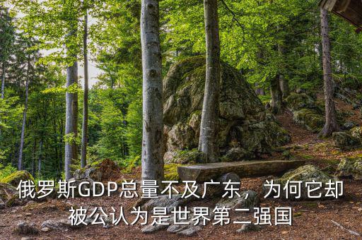 俄羅斯GDP總量不及廣東，為何它卻被公認為是世界第二強國