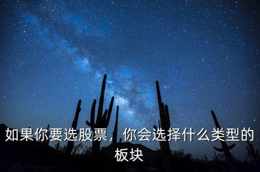 如果你要選股票，你會選擇什么類型的板塊