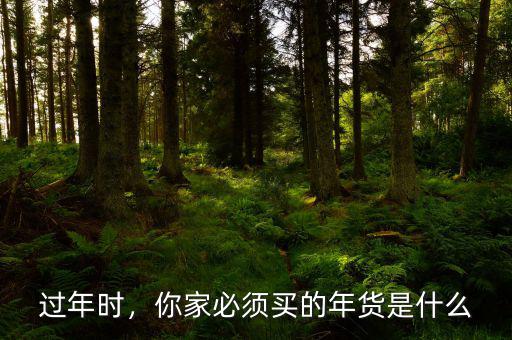 過年時，你家必須買的年貨是什么