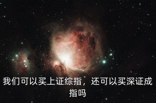 我們可以買上證綜指，還可以買深證成指嗎