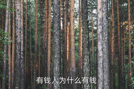 有錢(qián)人為什么有錢(qián)