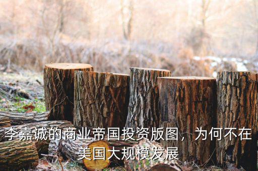 李嘉誠(chéng)的商業(yè)帝國(guó)投資版圖，為何不在美國(guó)大規(guī)模發(fā)展