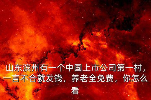 山東濱州有一個(gè)中國(guó)上市公司第一村，一言不合就發(fā)錢，養(yǎng)老全免費(fèi)，你怎么看