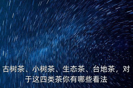 古樹茶、小樹茶、生態(tài)茶、臺地茶，對于這四類茶你有哪些看法