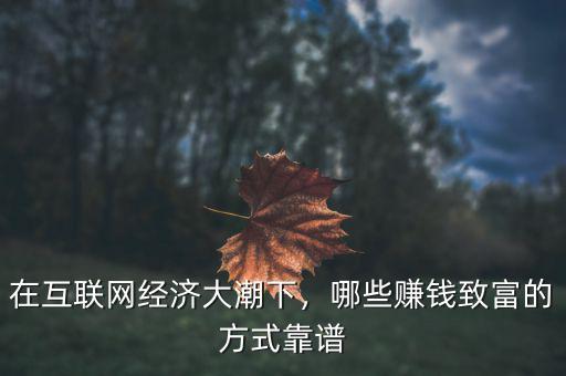 互聯(lián)網(wǎng)經(jīng)濟(jì)怎么賺錢(qián),互聯(lián)網(wǎng)創(chuàng)業(yè)靠什么賺錢(qián)