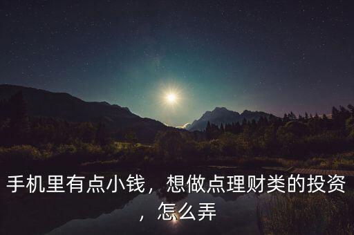 手機(jī)里有點(diǎn)小錢，想做點(diǎn)理財(cái)類的投資，怎么弄