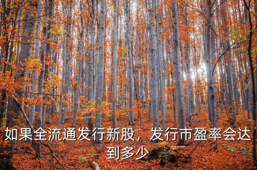 新股發(fā)行市盈率多少算高,發(fā)行市盈率會達(dá)到多少